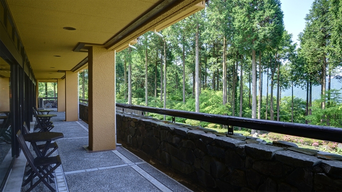 【素泊まり】ラウンジテラスから芦ノ湖と富士山を望む温泉ホテル◆メタケイ酸豊富な美肌の湯でゆったり